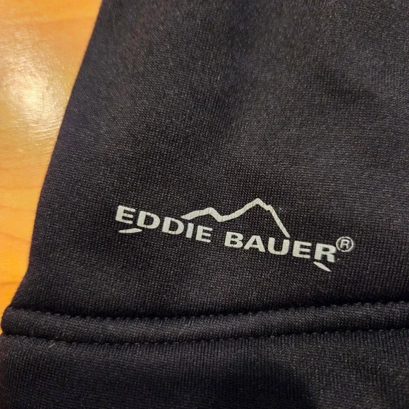 Eddie Bauer Womens Size Medium Black Full Zip Fleece Lined Hoodie Jacket - Picture 4 of 10
